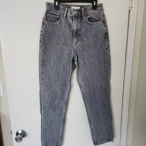 Zara Mom Jeans Gray 100% cotton